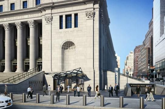 A rendering of the proposed 33rd & 8th Avenue Entrance